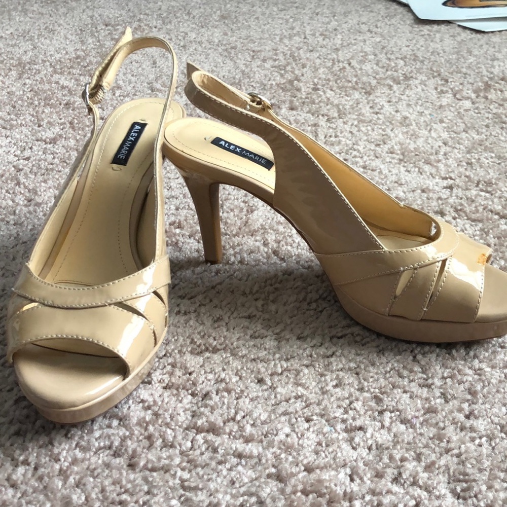 Alex Marie Patent Leather Strappy Heel Sandal!